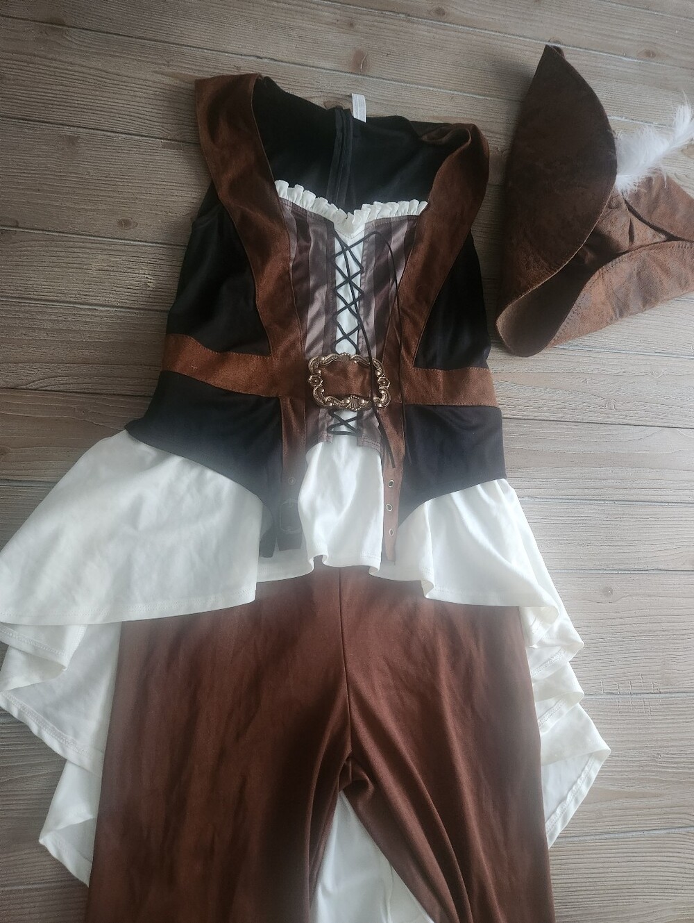 Women's Brown Pirate Costume